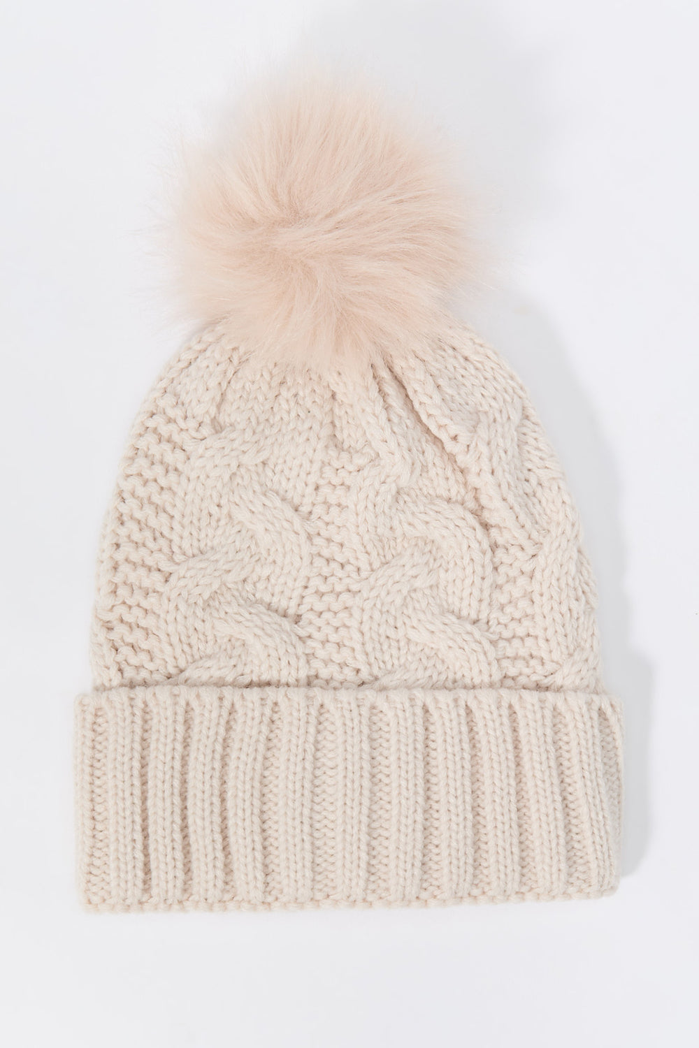 Cable Knit Beanie with Pom Pom Cable Knit Beanie with Pom Pom 5