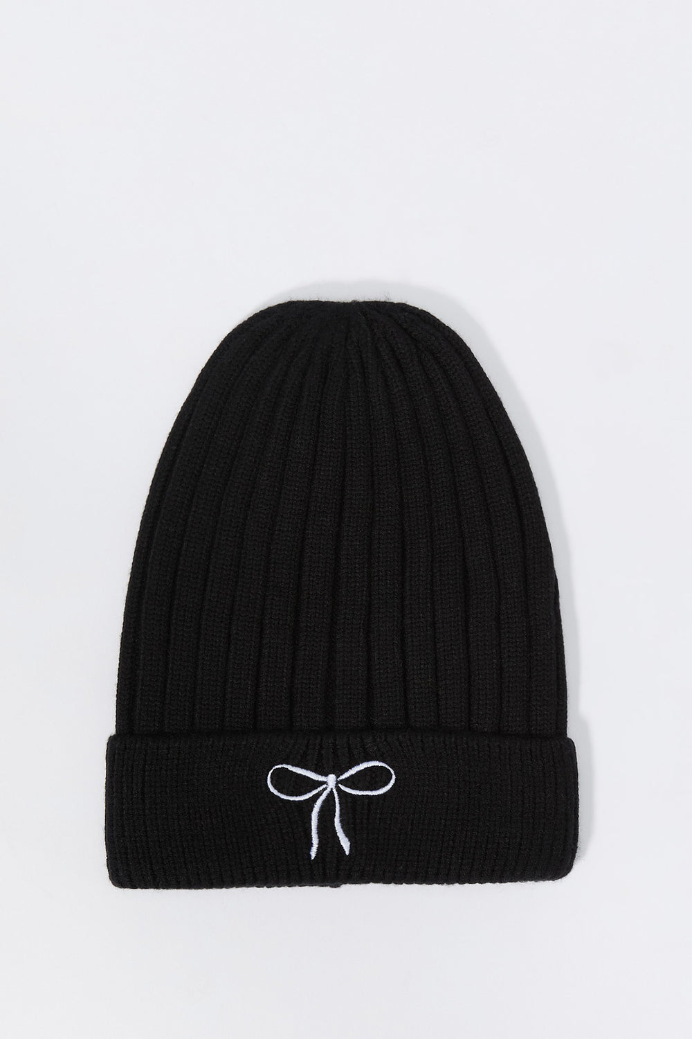 Embroidered Ribbed Knit Beanie Embroidered Ribbed Knit Beanie 3