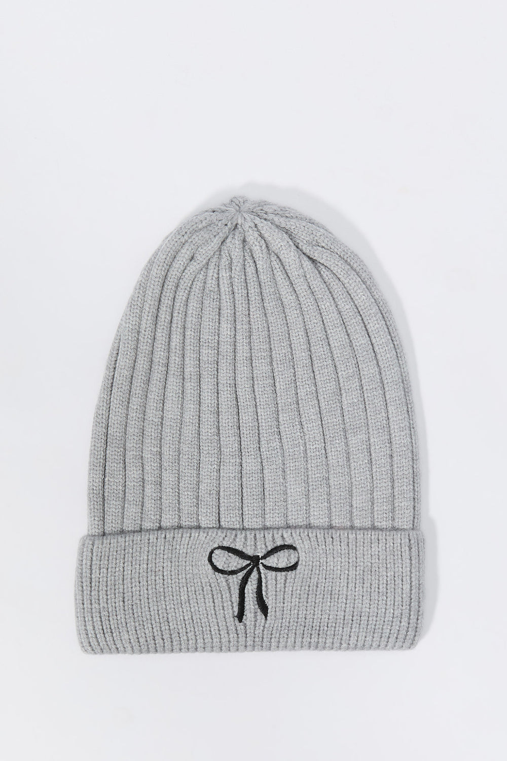 Embroidered Ribbed Knit Beanie Embroidered Ribbed Knit Beanie 5