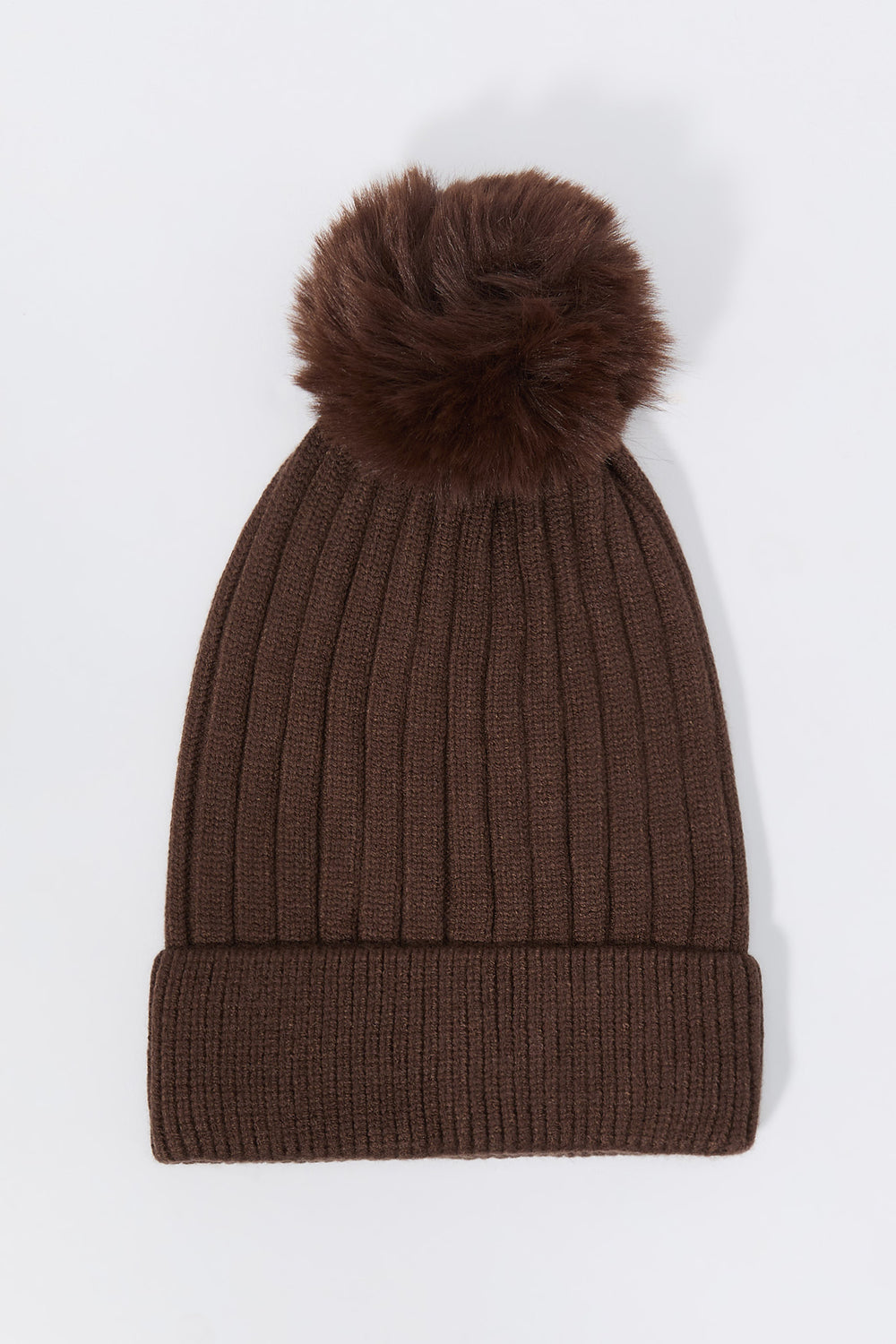 Ribbed Knit Beanie with Pom Pom Ribbed Knit Beanie with Pom Pom 5