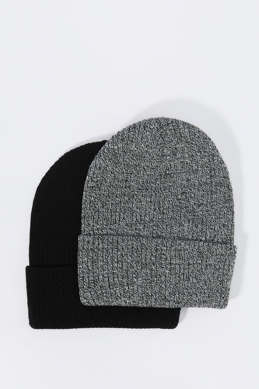 Ribbed Knit Beanie (2 Pack) Ribbed Knit Beanie (2 Pack) 2