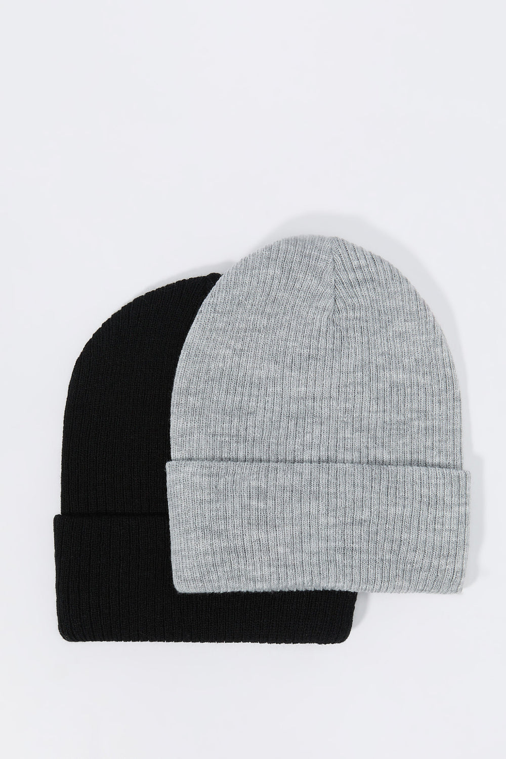 Ribbed Knit Beanie (2 Pack) Ribbed Knit Beanie (2 Pack) 3