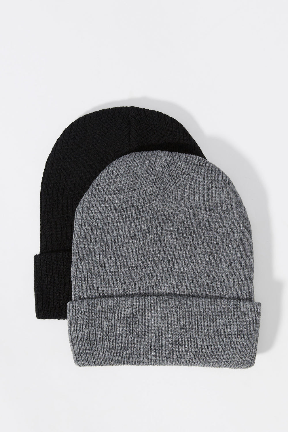 Ribbed Knit Beanie (2 Pack) Ribbed Knit Beanie (2 Pack) 3