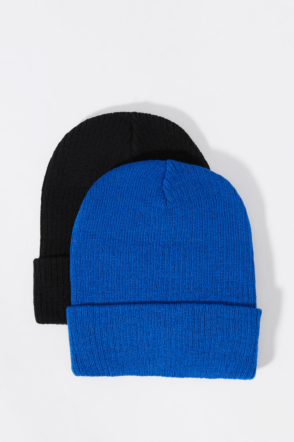 Ribbed Knit Beanie (2 Pack) Ribbed Knit Beanie (2 Pack) 1