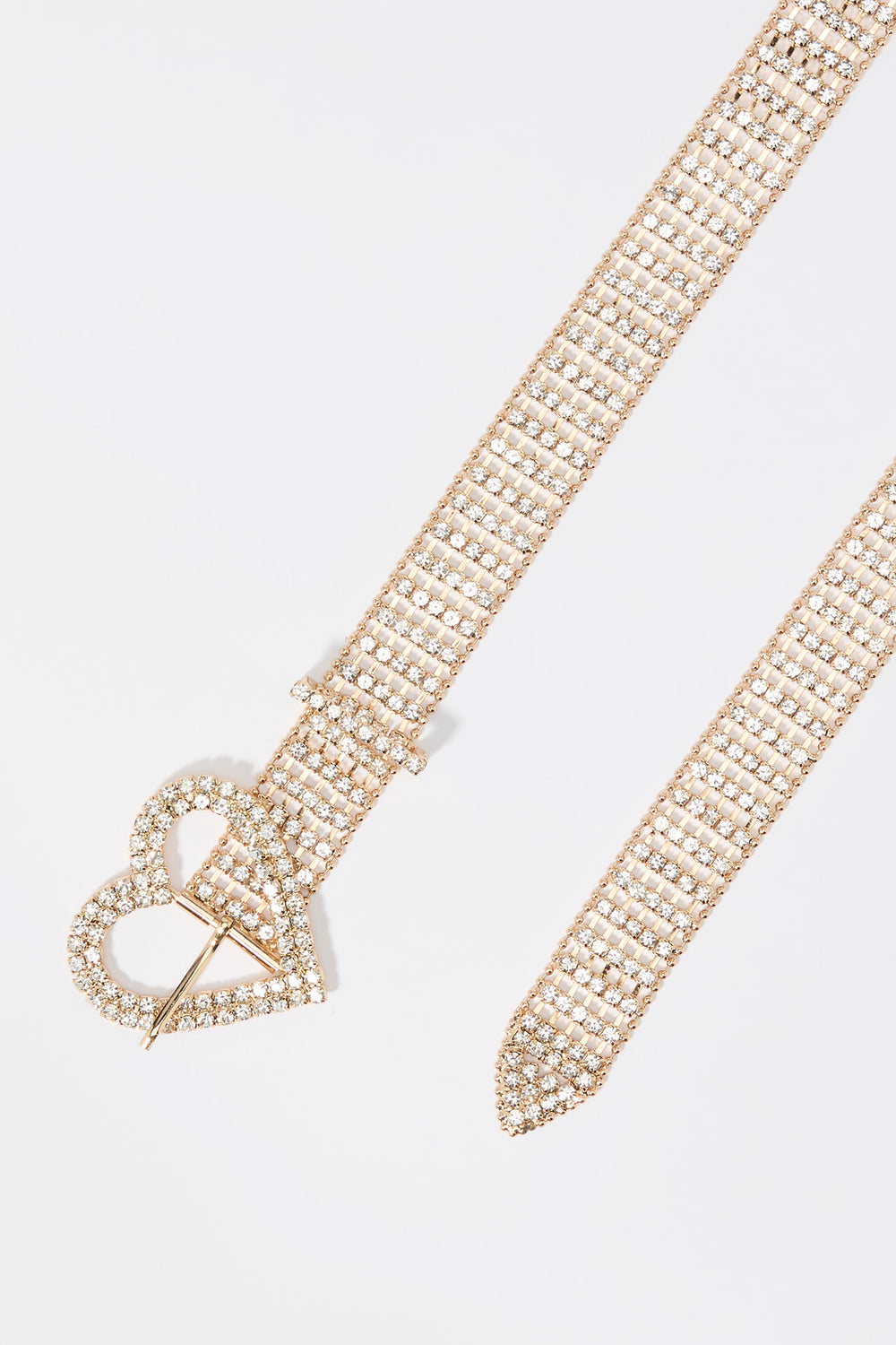 Rhinestone Heart Buckle Belt Rhinestone Heart Buckle Belt 2