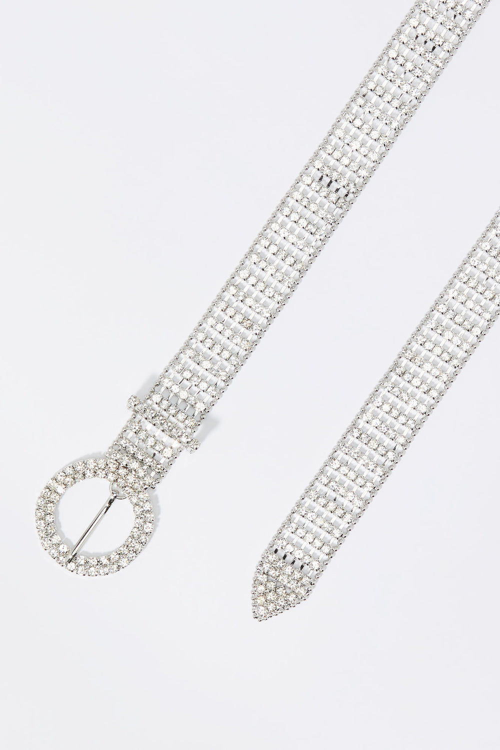 Rhinestone Circle Buckle Belt Rhinestone Circle Buckle Belt 2