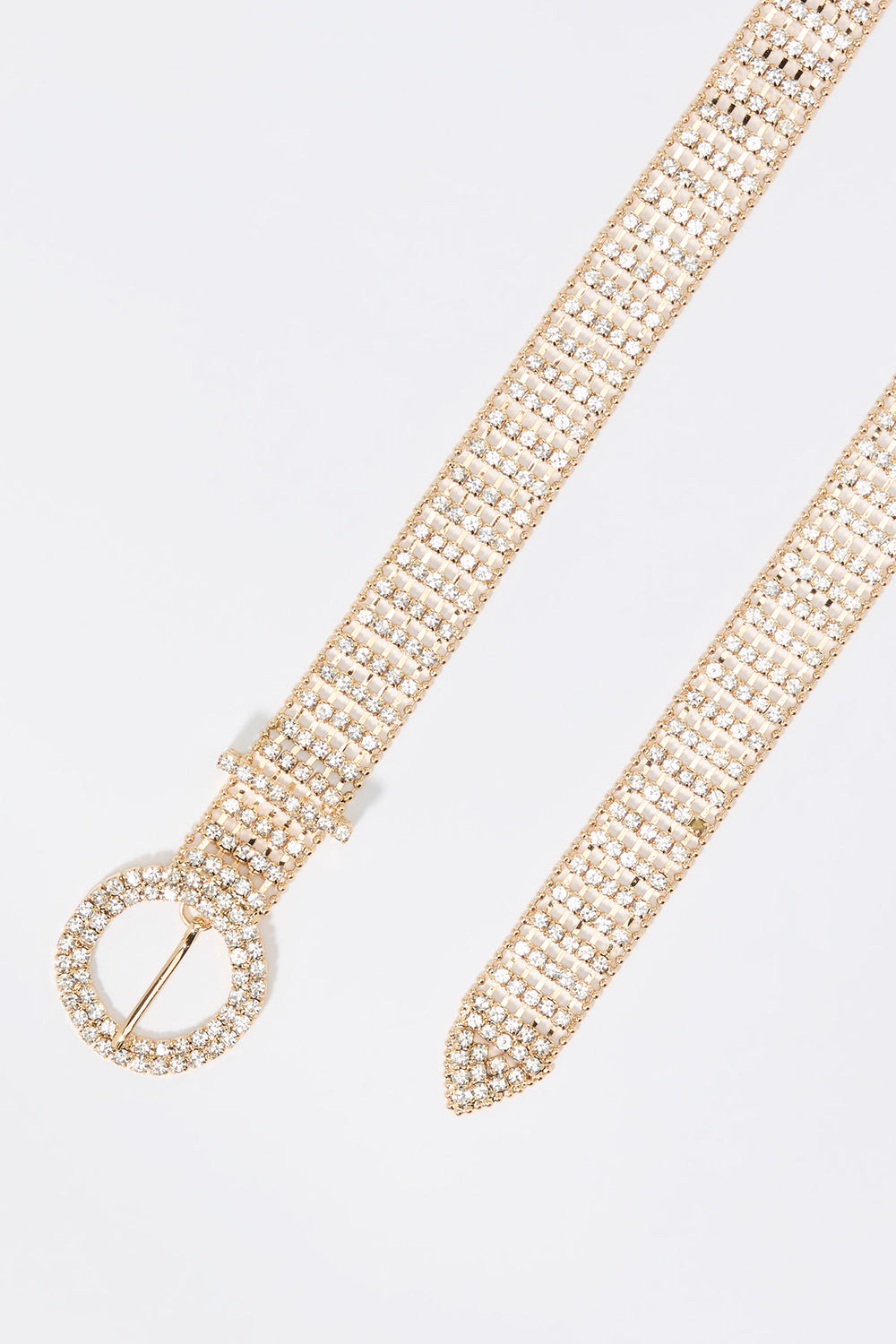 Rhinestone Circle Buckle Belt Rhinestone Circle Buckle Belt 4