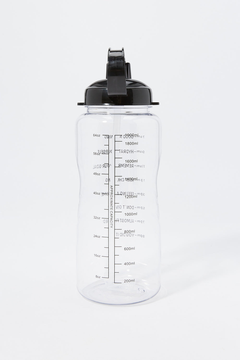 Transparent Motivational Water Bottle (1.9L) Transparent Motivational Water Bottle (1.9L) 2