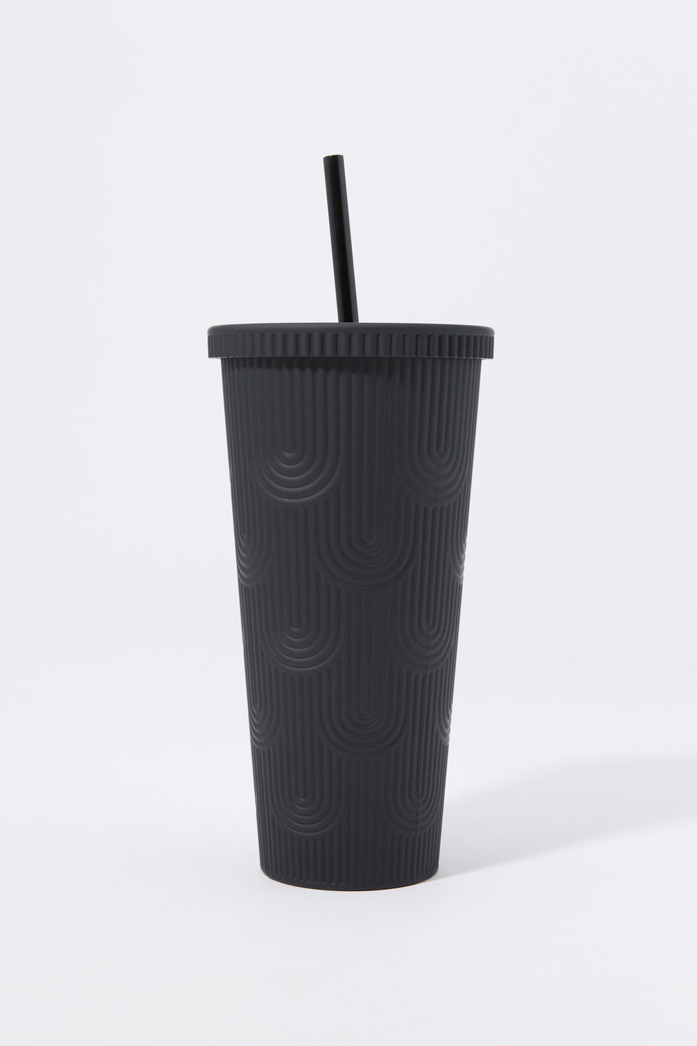Textured Matte Cold Cup Tumbler With Straw (709 ml) Textured Matte Cold Cup Tumbler With Straw (709 ml) 2