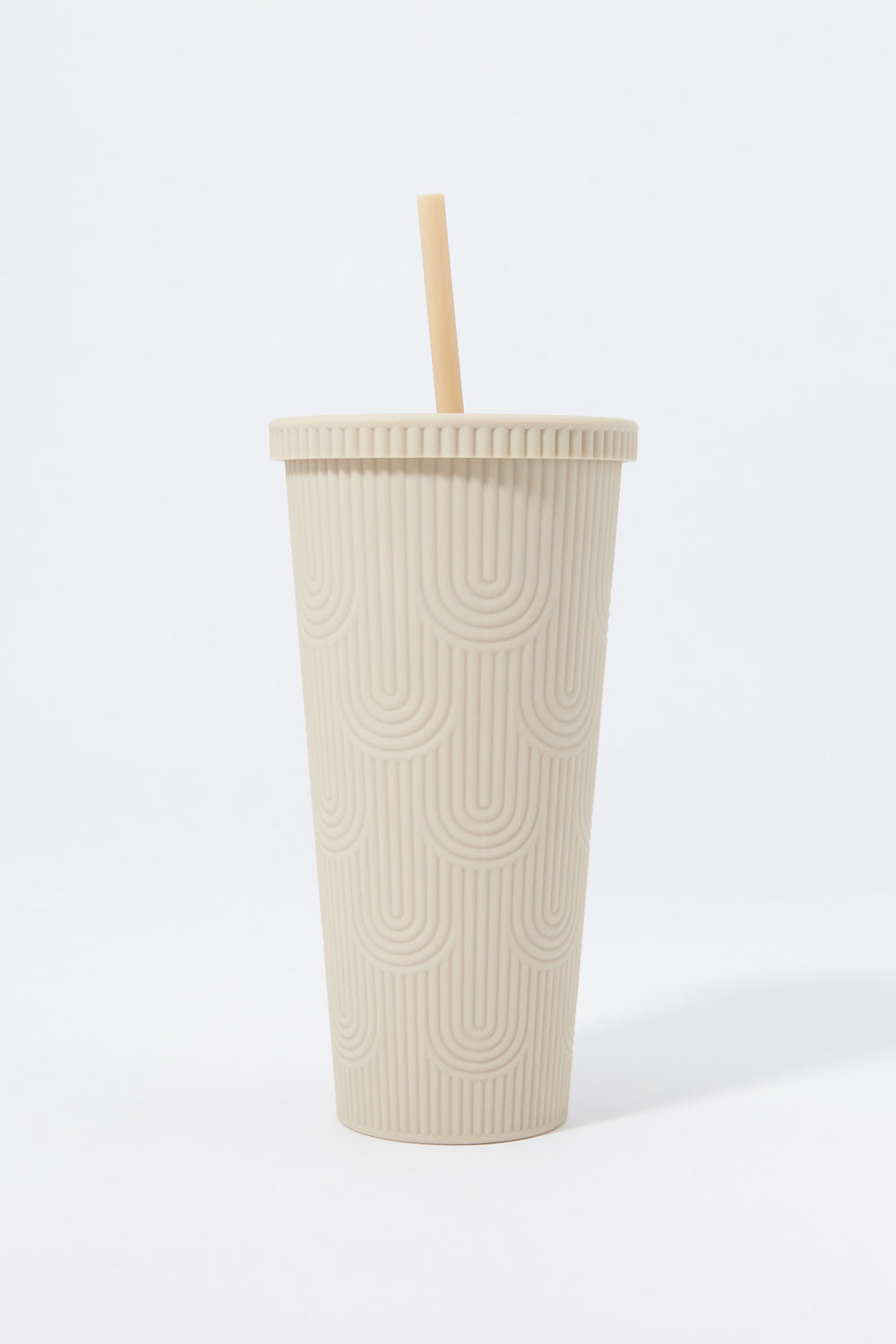 Textured Matte Cold Cup Tumbler With Straw (709 ml) Textured Matte Cold Cup Tumbler With Straw (709 ml) 3