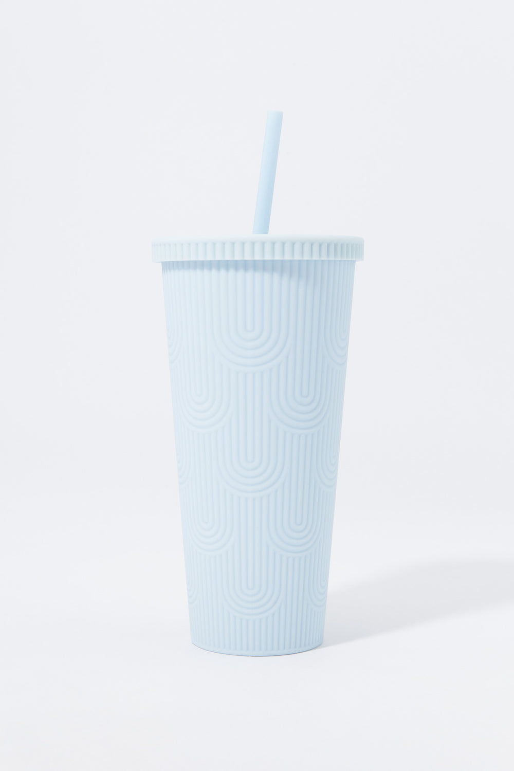 Textured Matte Cold Cup Tumbler With Straw (709 ml) Textured Matte Cold Cup Tumbler With Straw (709 ml) 4