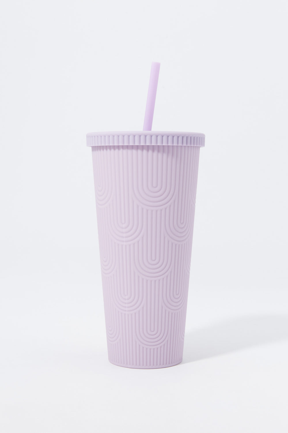 Textured Matte Cold Cup Tumbler With Straw (709 ml) Textured Matte Cold Cup Tumbler With Straw (709 ml) 1