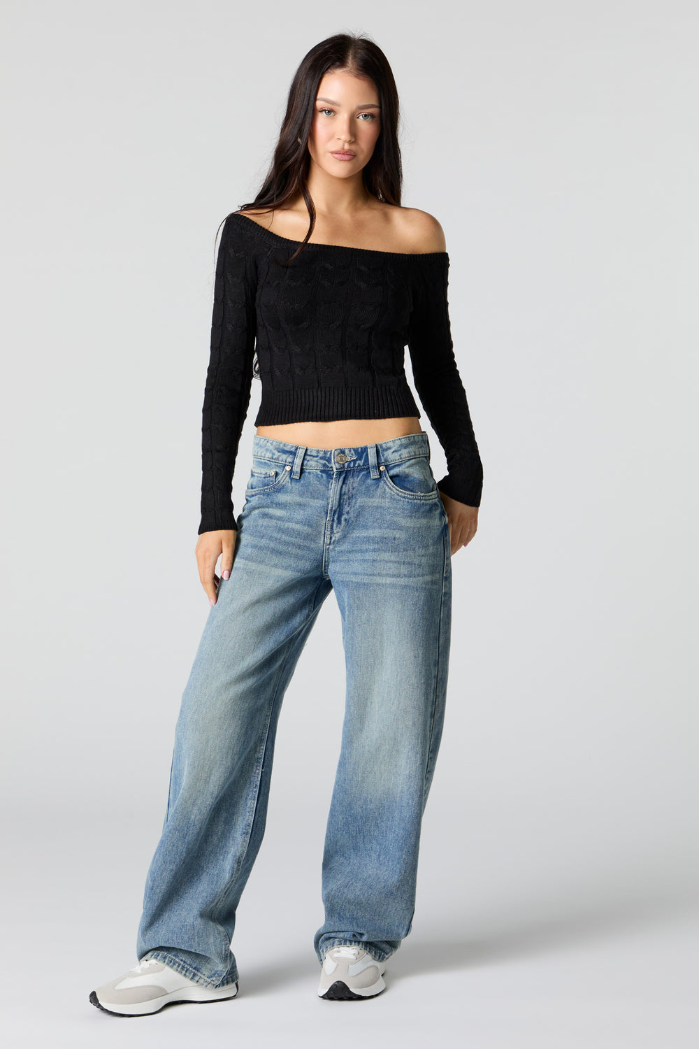 Cable Knit Off Shoulder Sweater Cable Knit Off Shoulder Sweater 6