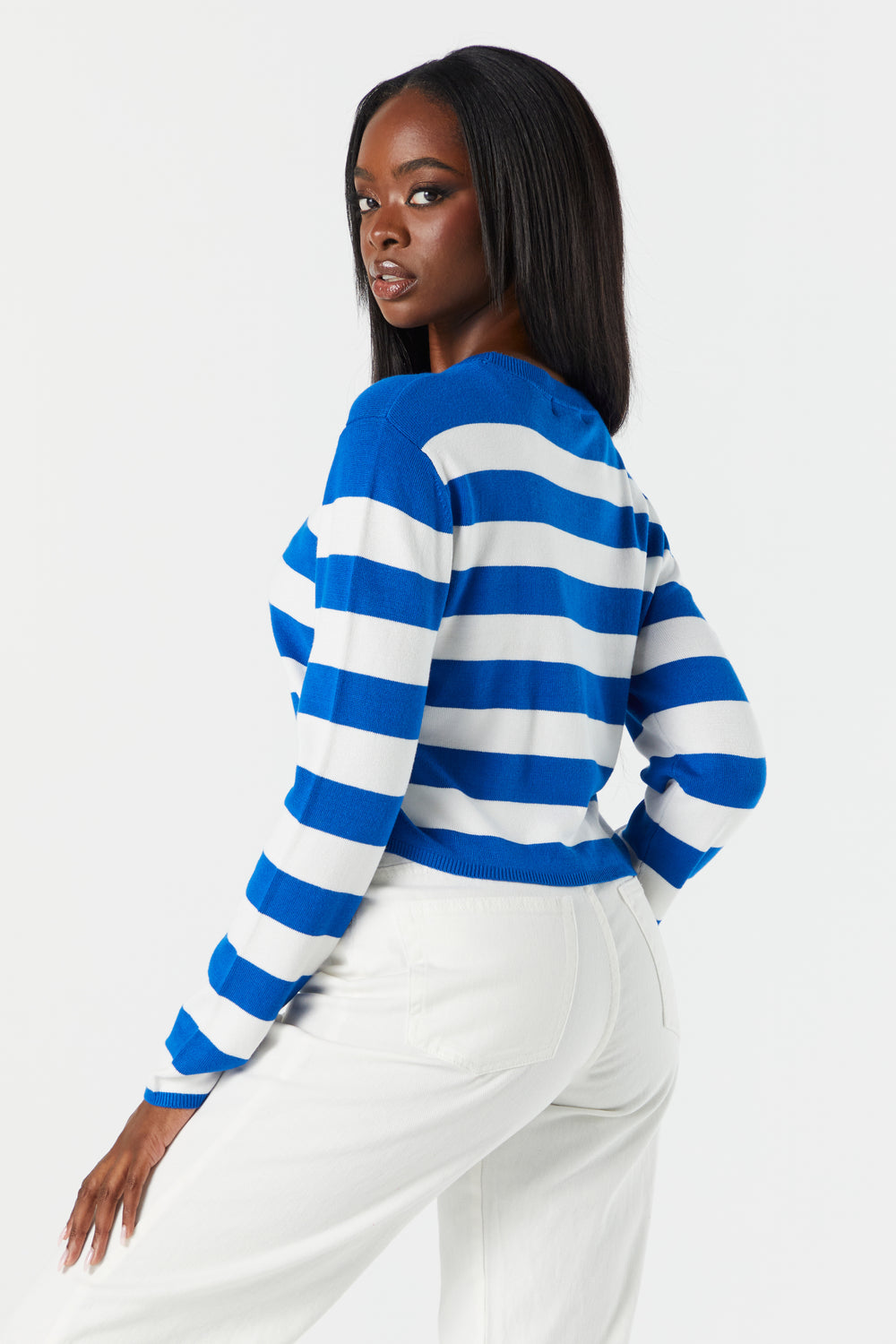 Wide Striped Skimmer Sweater Wide Striped Skimmer Sweater 11