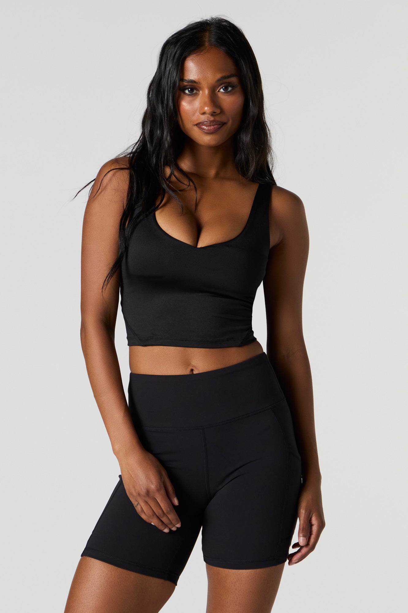 Stitches Active Push Up Cropped Bra Tank Hamilton Place