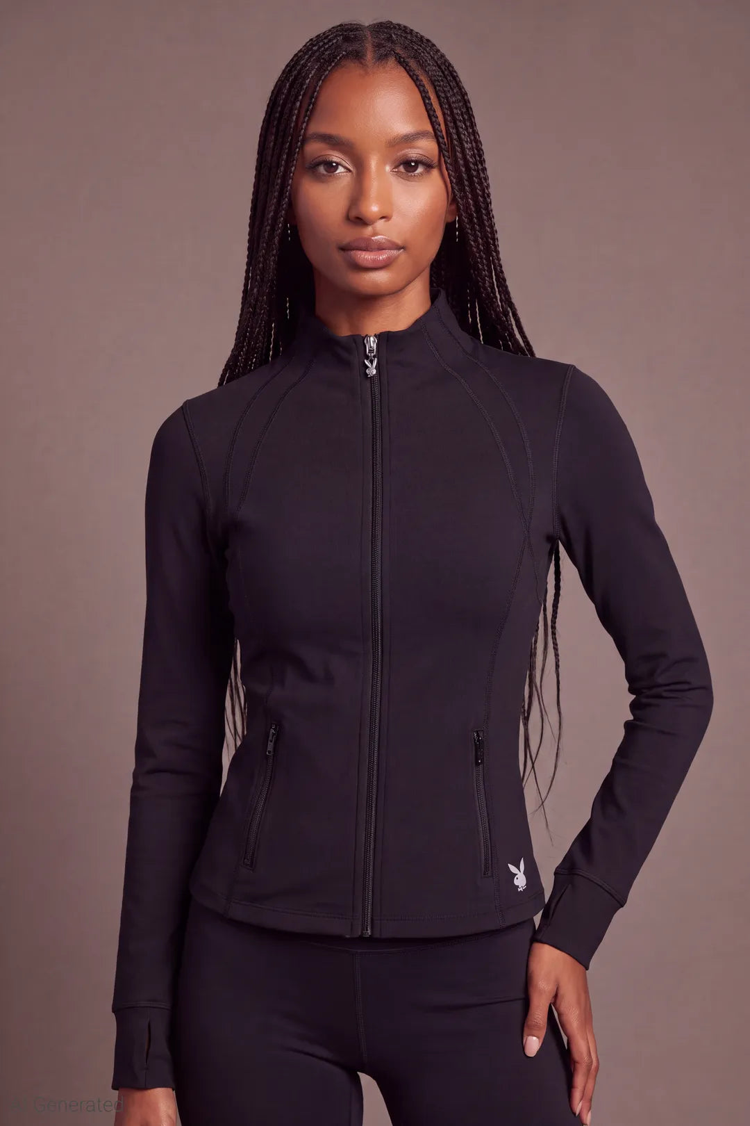 Playboy Active Zip Jacket - Black
