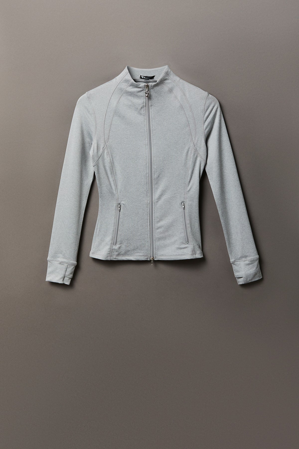 Playboy Active Zip Jacket - Heather Grey
