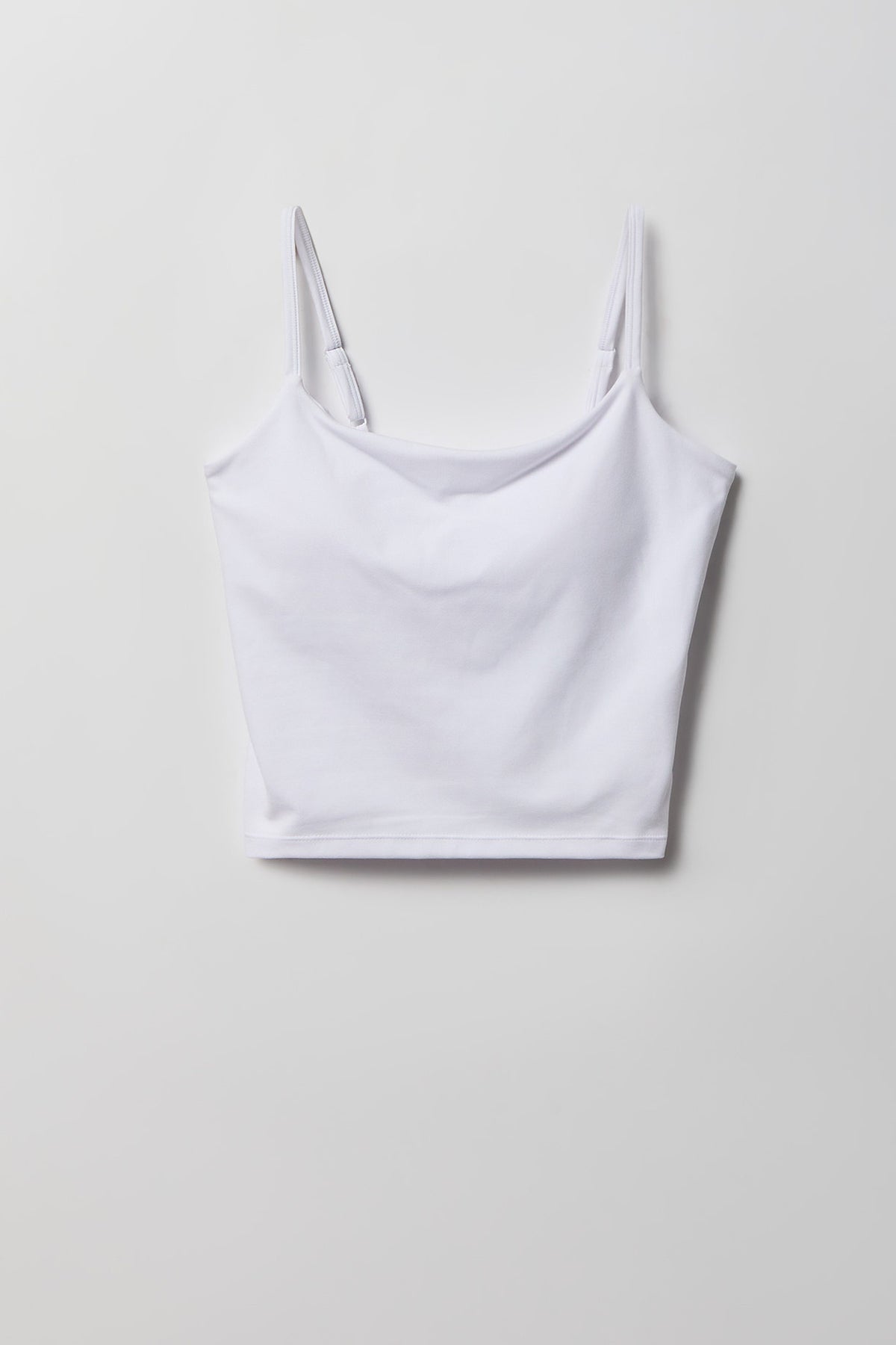 Alt View 4. Active High Density Scoop Neck Tank - White