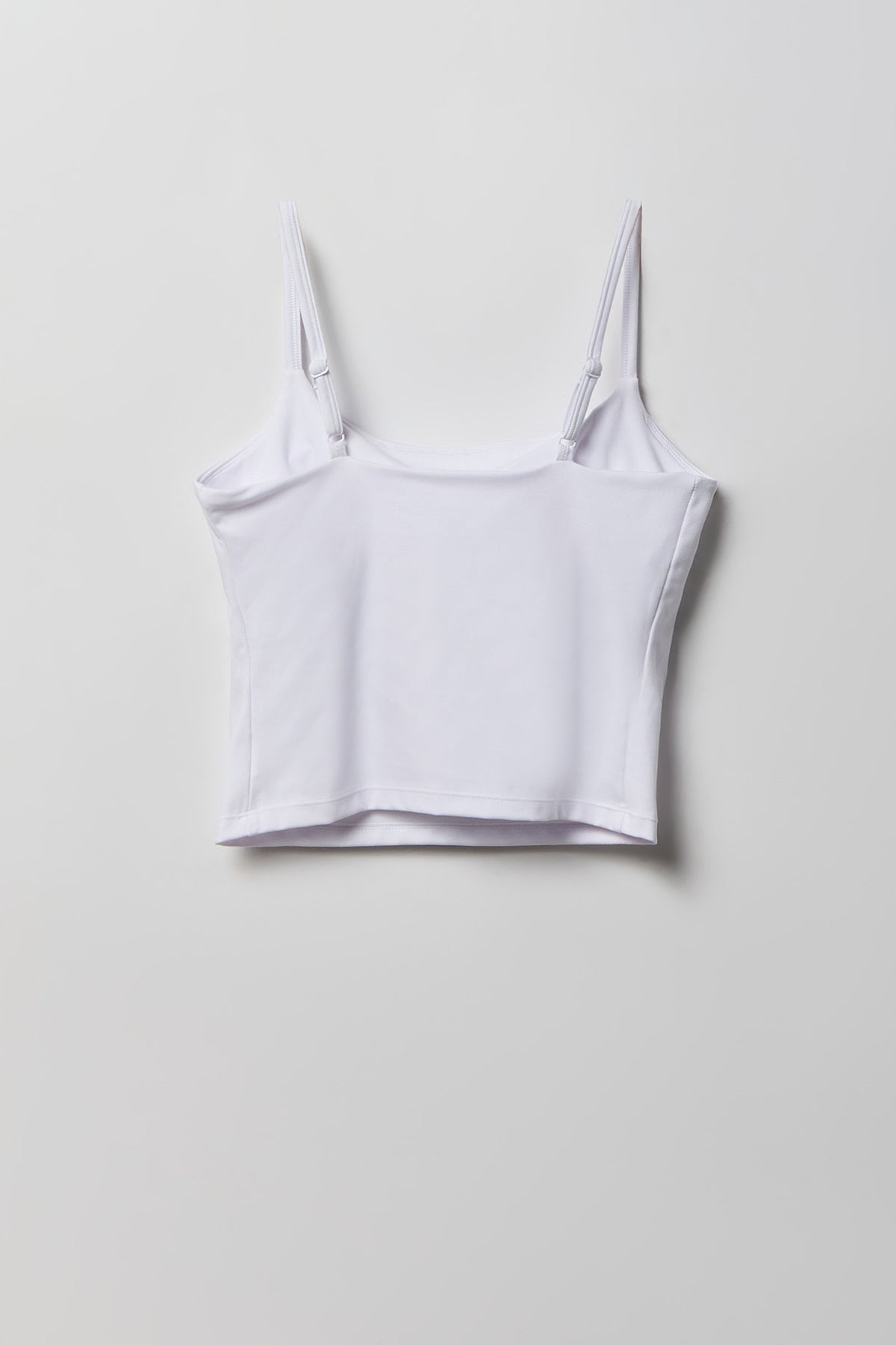 Alt View 5. Active High Density Scoop Neck Tank - White