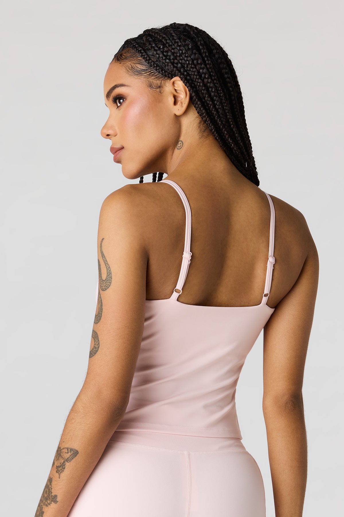 Alt View 2. Active High Density Scoop Neck Tank - Pink