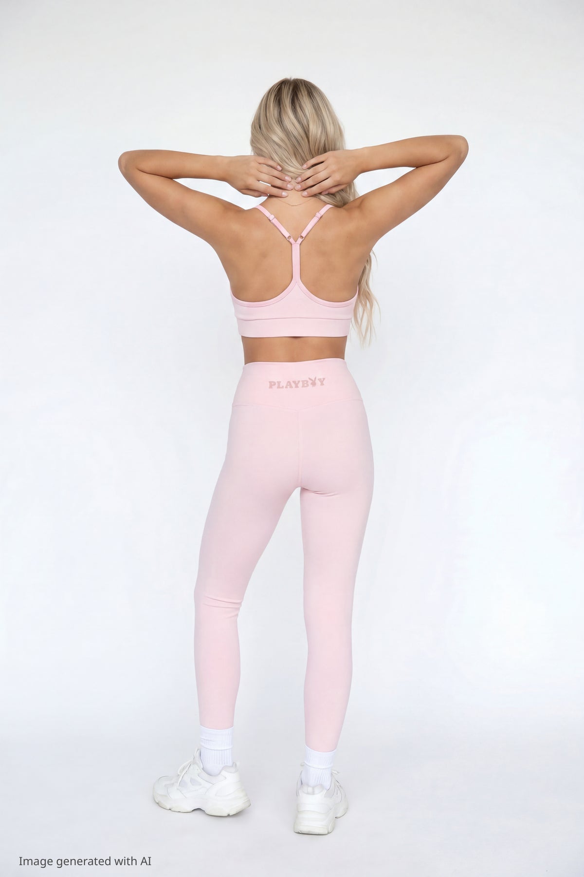 Alt View 3. Playboy Sports Bra - Pink