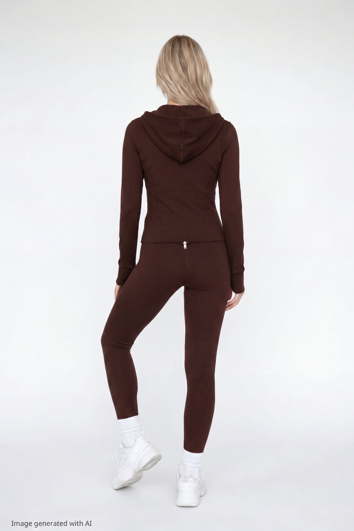 Alt View 3. Playboy Active Zip Jacket - Brown