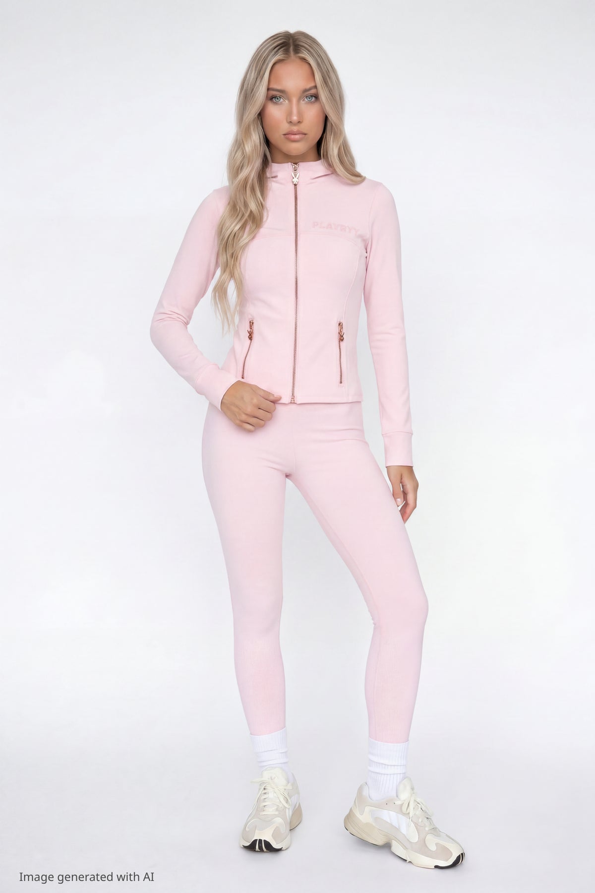 Alt View 2. Playboy Active Zip Jacket - Pink