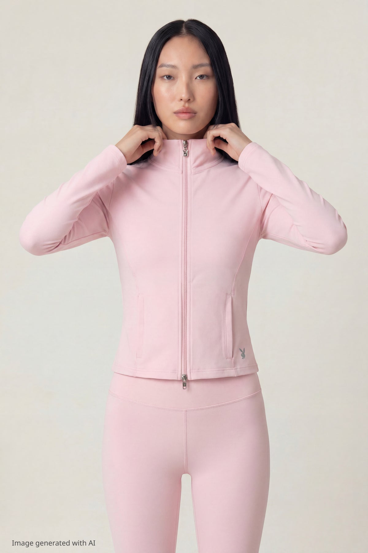 Playboy Active Zip Jacket - Light Pink