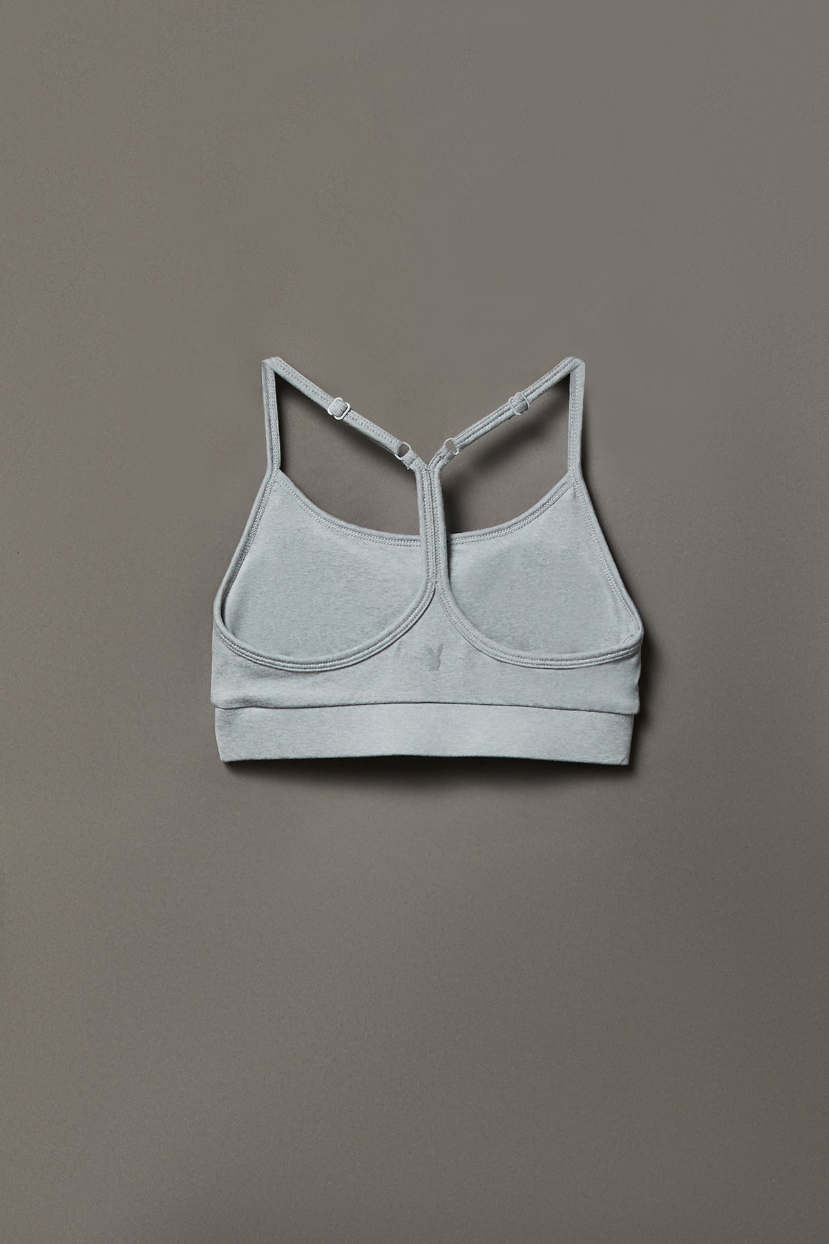 Alt View 5. Playboy Sports Bra - Heather Grey