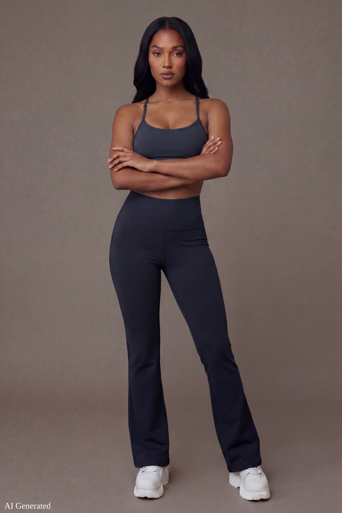 Alt View 2. Playboy Sports Bra - Dark Grey