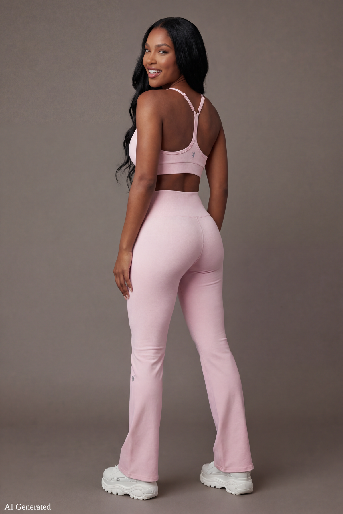 Alt View 2. Playboy Sports Bra - Pink
