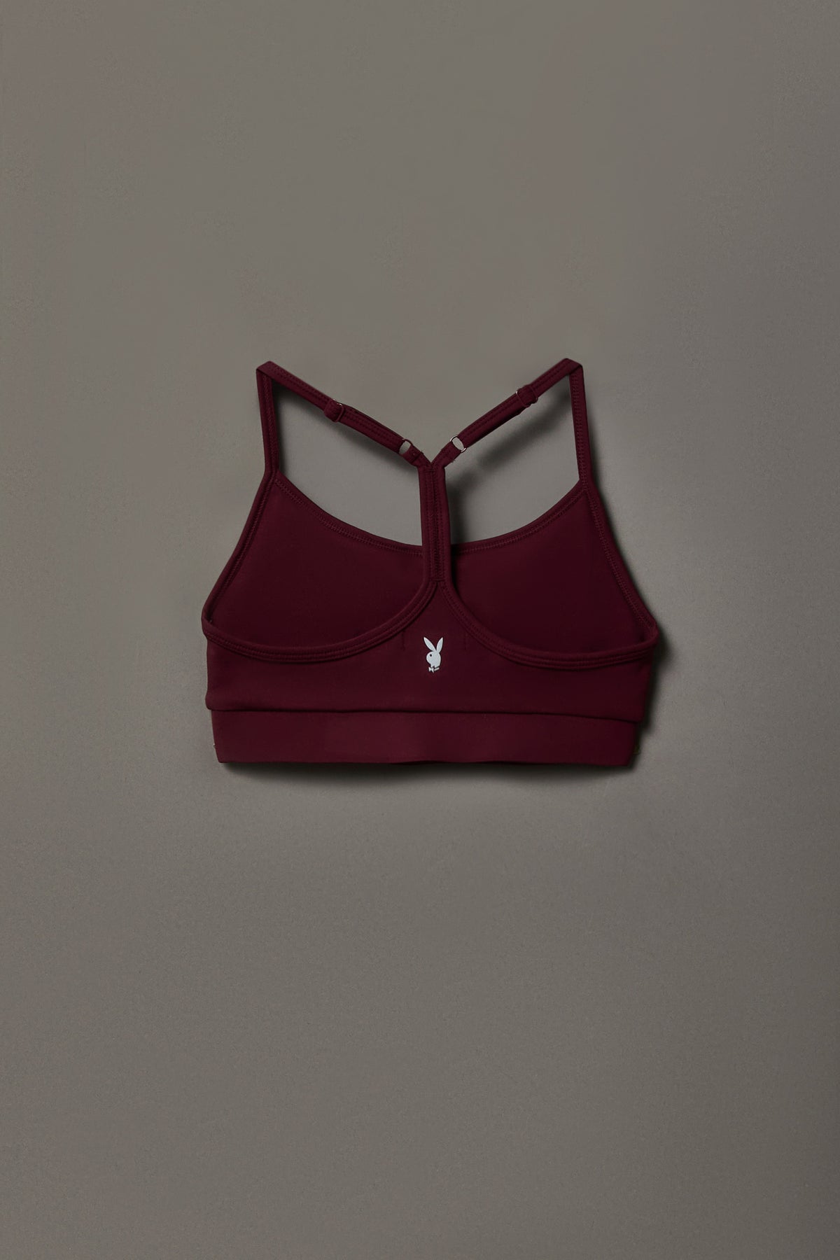 Alt View 5. Playboy Sports Bra - Burgundy