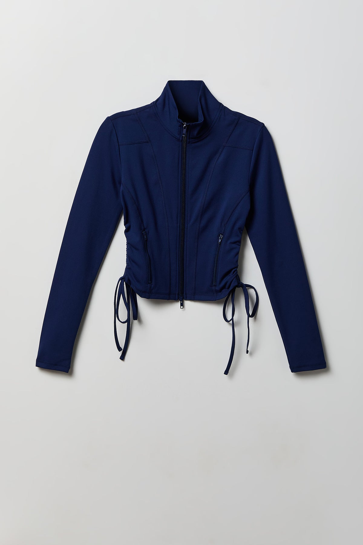 Sommer Ray Side Cinched Zip Jacket - Navy