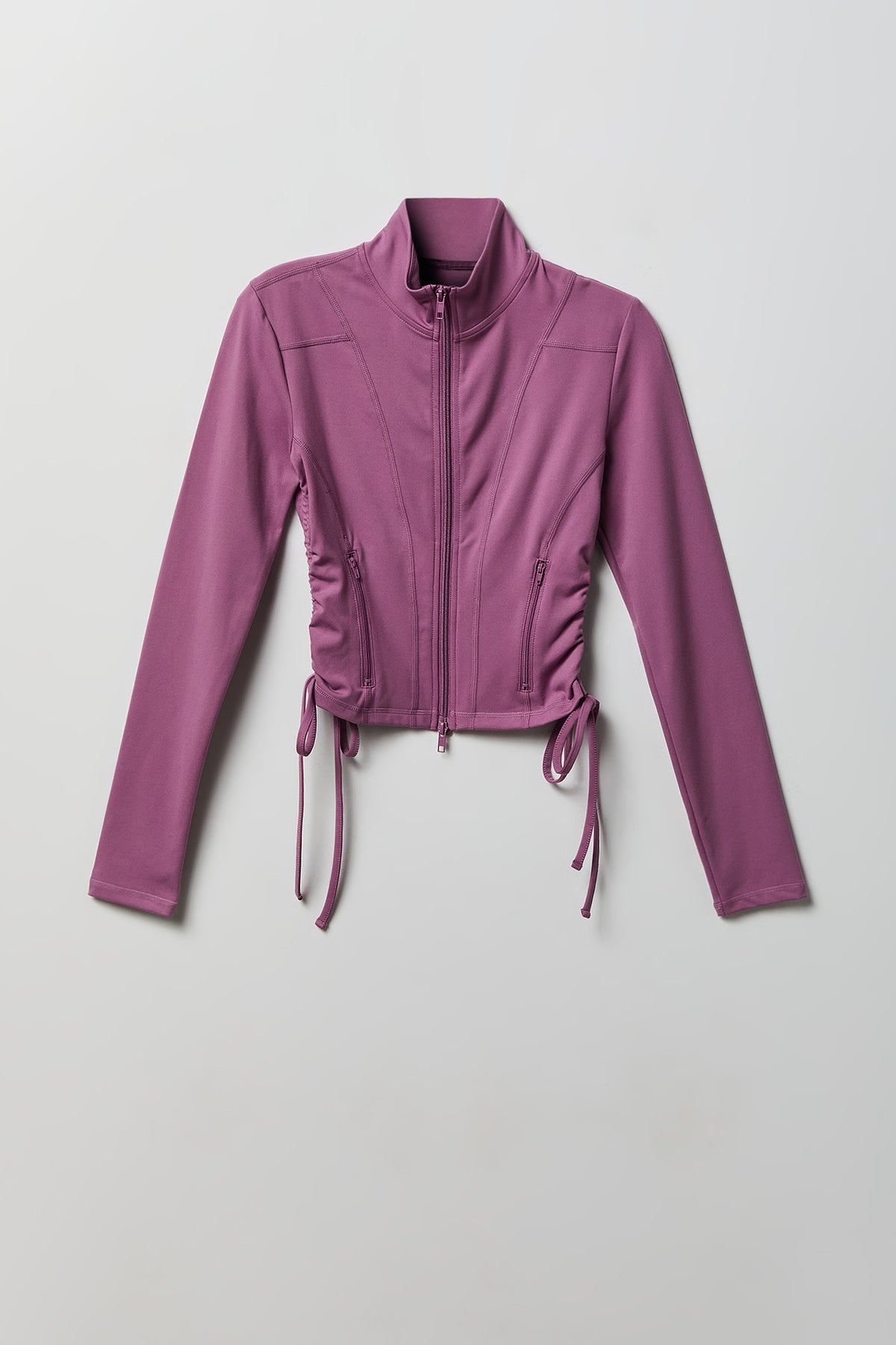 Sommer Ray Side Cinched Zip Jacket - Purple