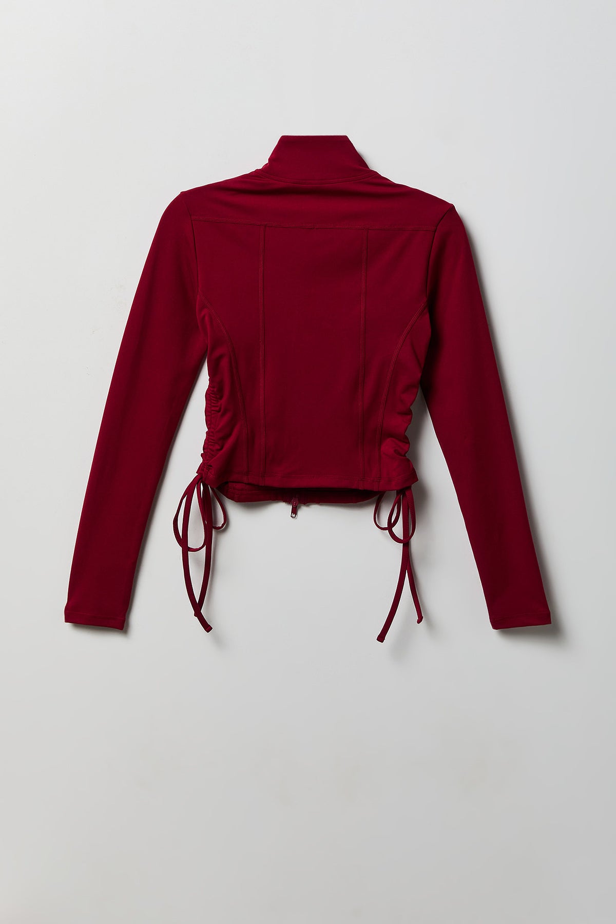 Alt View 2. Sommer Ray Side Cinched Zip Jacket - Red