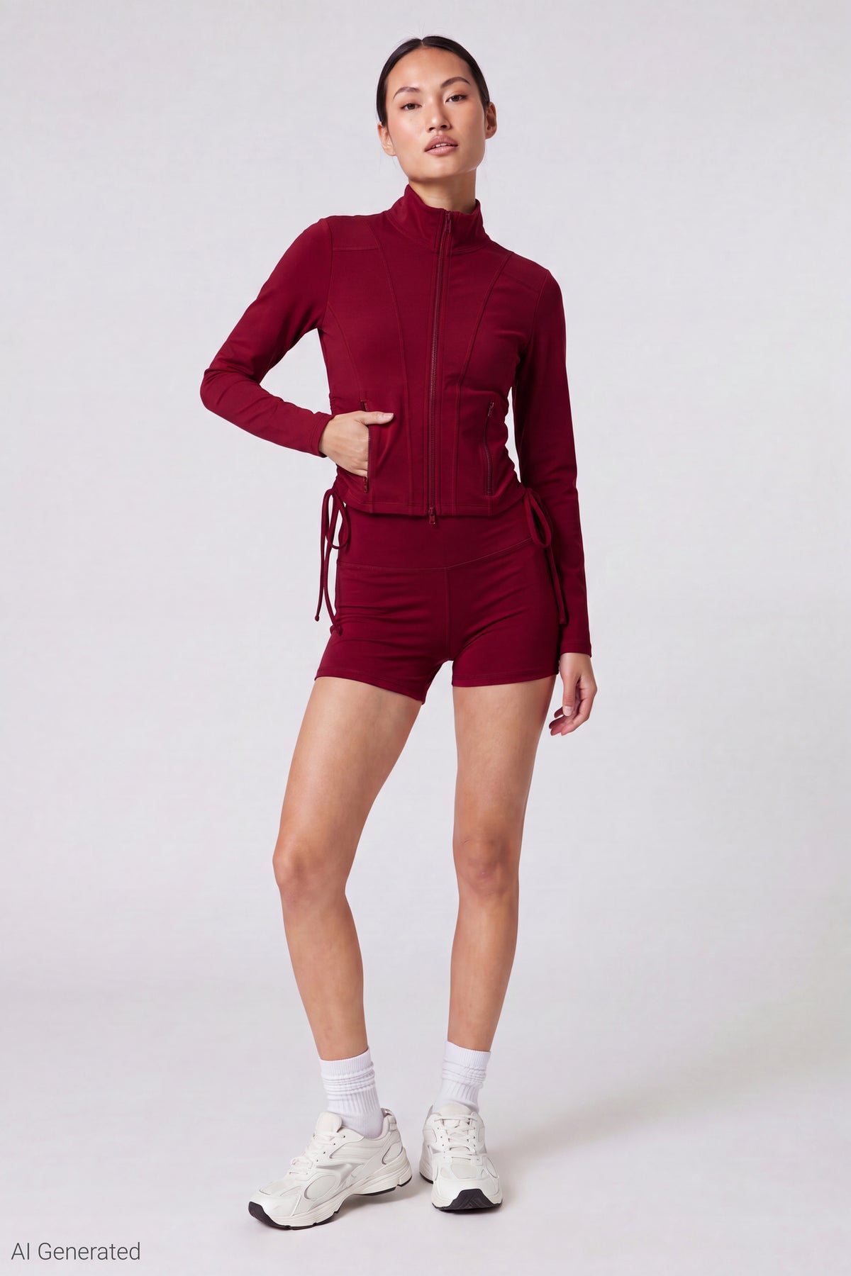 Alt View 25. Sommer Ray Side Cinched Zip Jacket - Purple