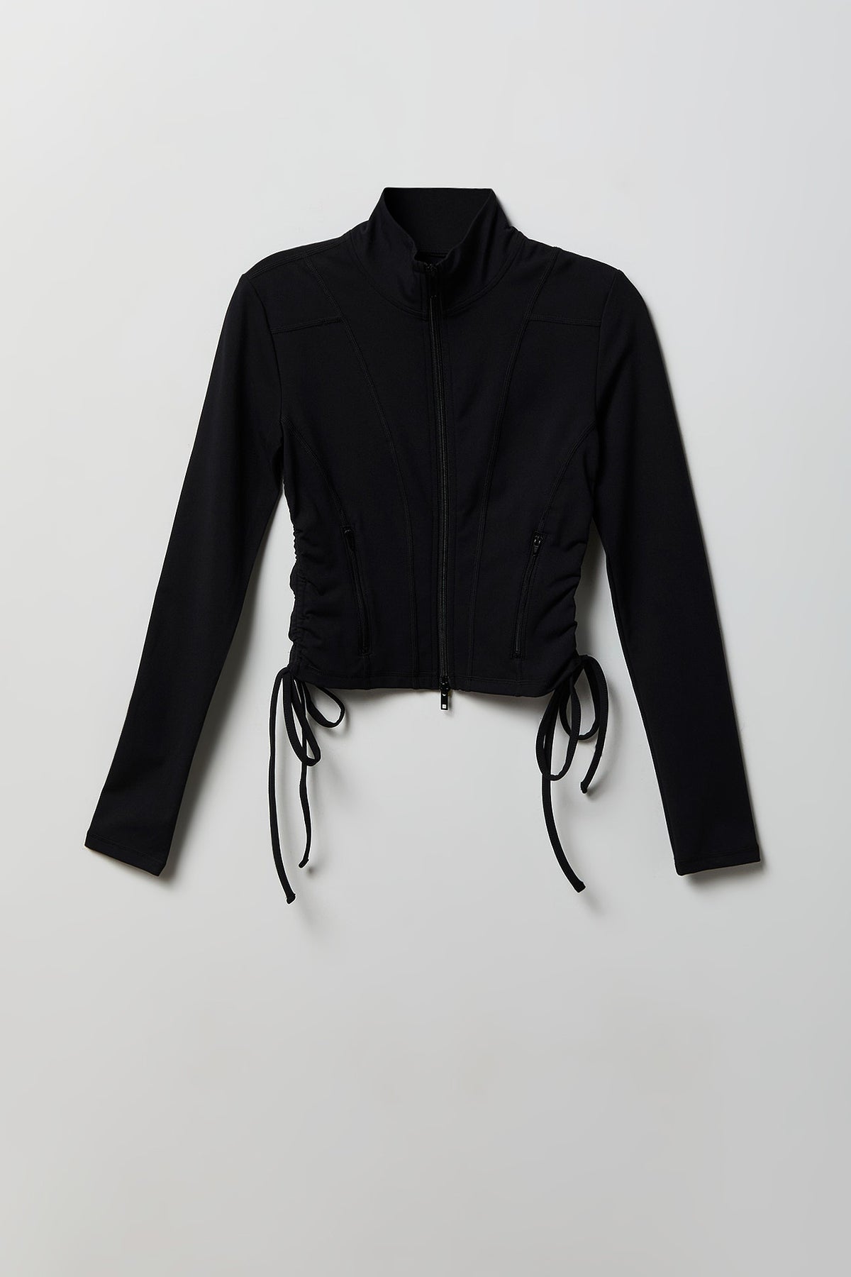 Sommer Ray Side Cinched Zip Jacket - Black