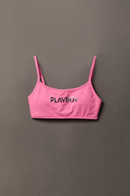 Playboy Chrome Detail Sports Bra