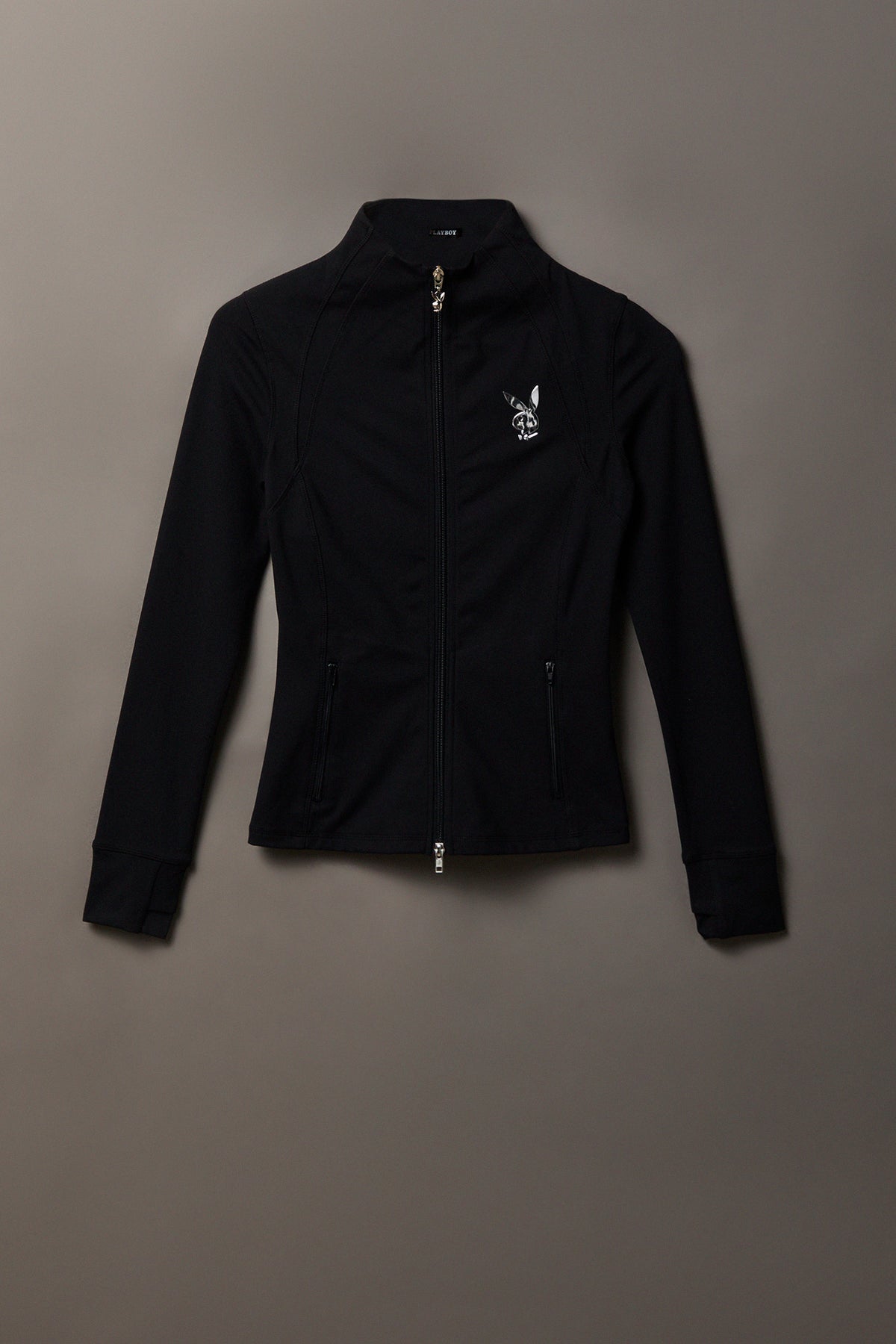 Playboy Chrome Detail Zip Jacket - Black