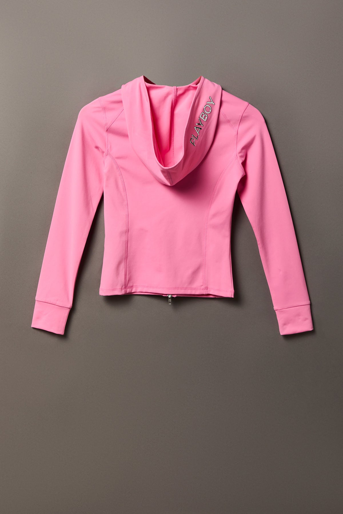 Alt View 2. Playboy Chrome Detail Zip Hooded Jacket - Pink