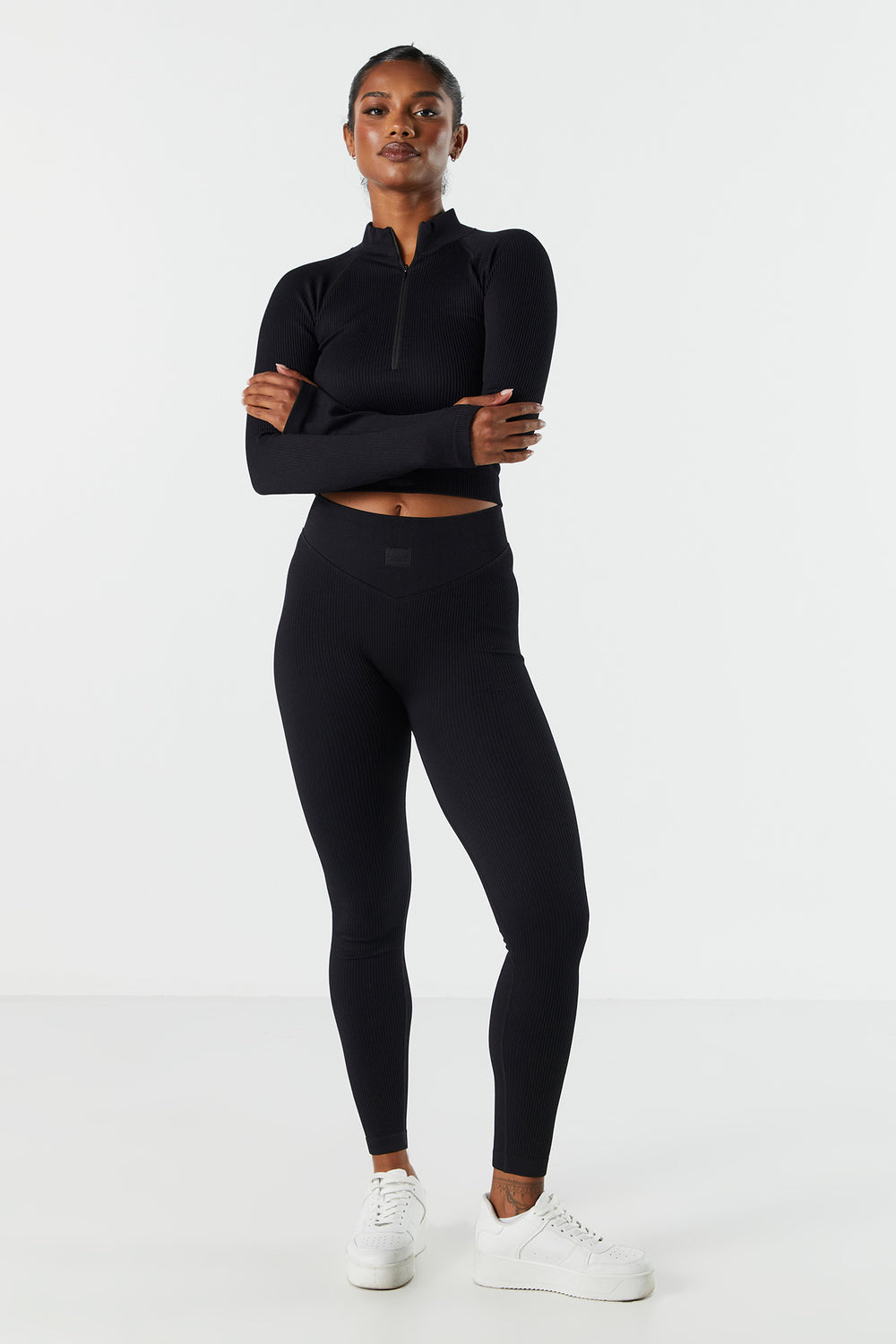 Sommer Ray Seamless Ribbed Quarter Zip Active Top Sommer Ray Seamless Ribbed Quarter Zip Active Top 7