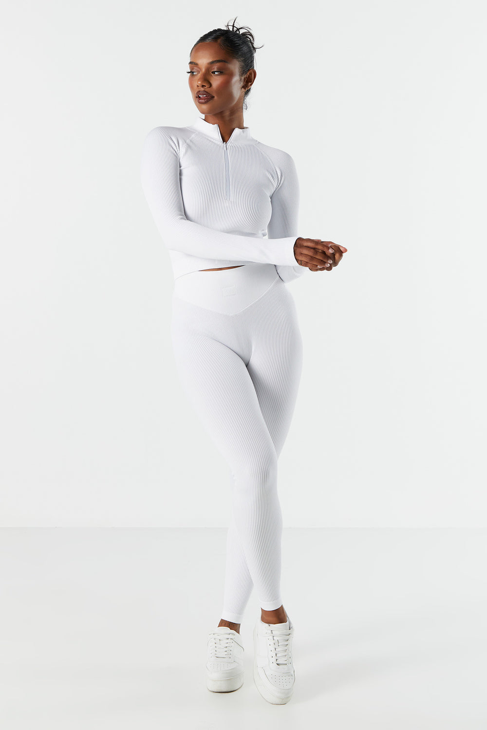 Sommer Ray Seamless Ribbed Quarter Zip Active Top Sommer Ray Seamless Ribbed Quarter Zip Active Top 11