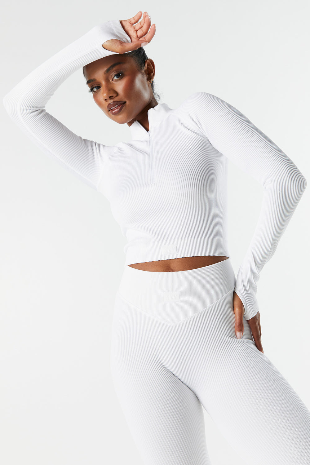 Sommer Ray Seamless Ribbed Quarter Zip Active Top Sommer Ray Seamless Ribbed Quarter Zip Active Top 9