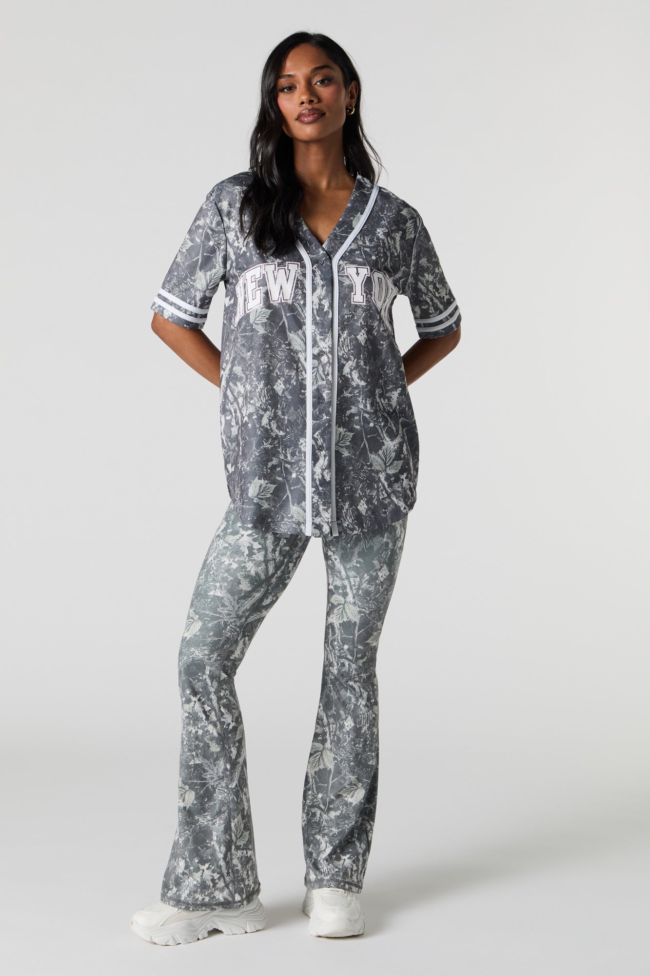 City Graphic Mesh Baseball Jersey – Charlotte Russe