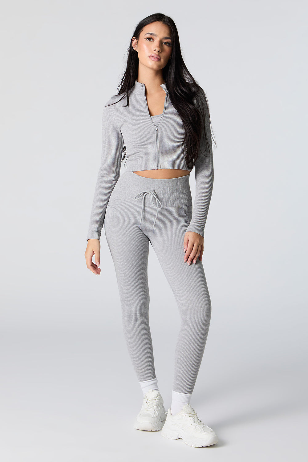 Sommer Ray Active Seamless Ribbed Zip-Up Long Sleeve Top Sommer Ray Active Seamless Ribbed Zip-Up Long Sleeve Top 9