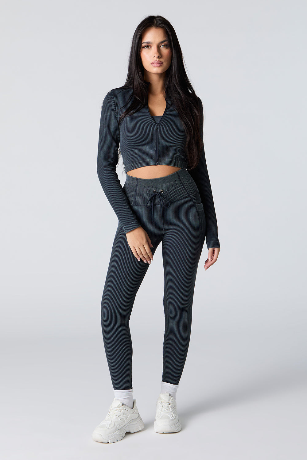 Sommer Ray Active Seamless Ribbed Zip-Up Long Sleeve Top Sommer Ray Active Seamless Ribbed Zip-Up Long Sleeve Top 3