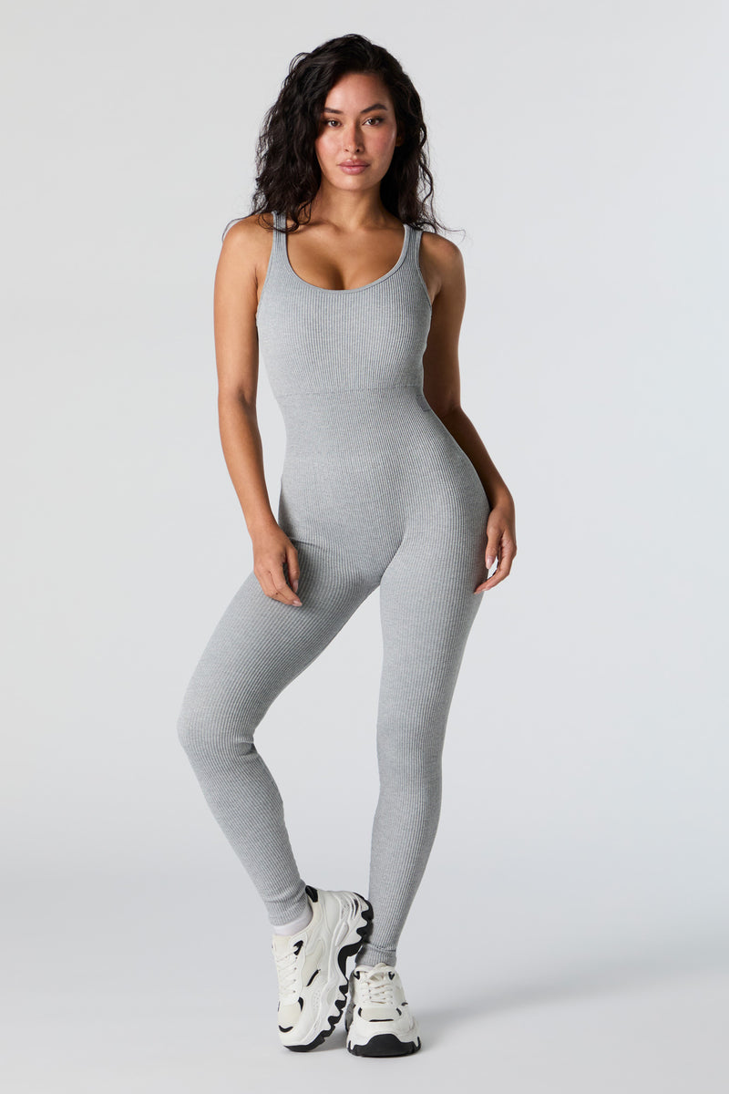 Sommer Ray Active Seamless Ribbed Jumpsuit