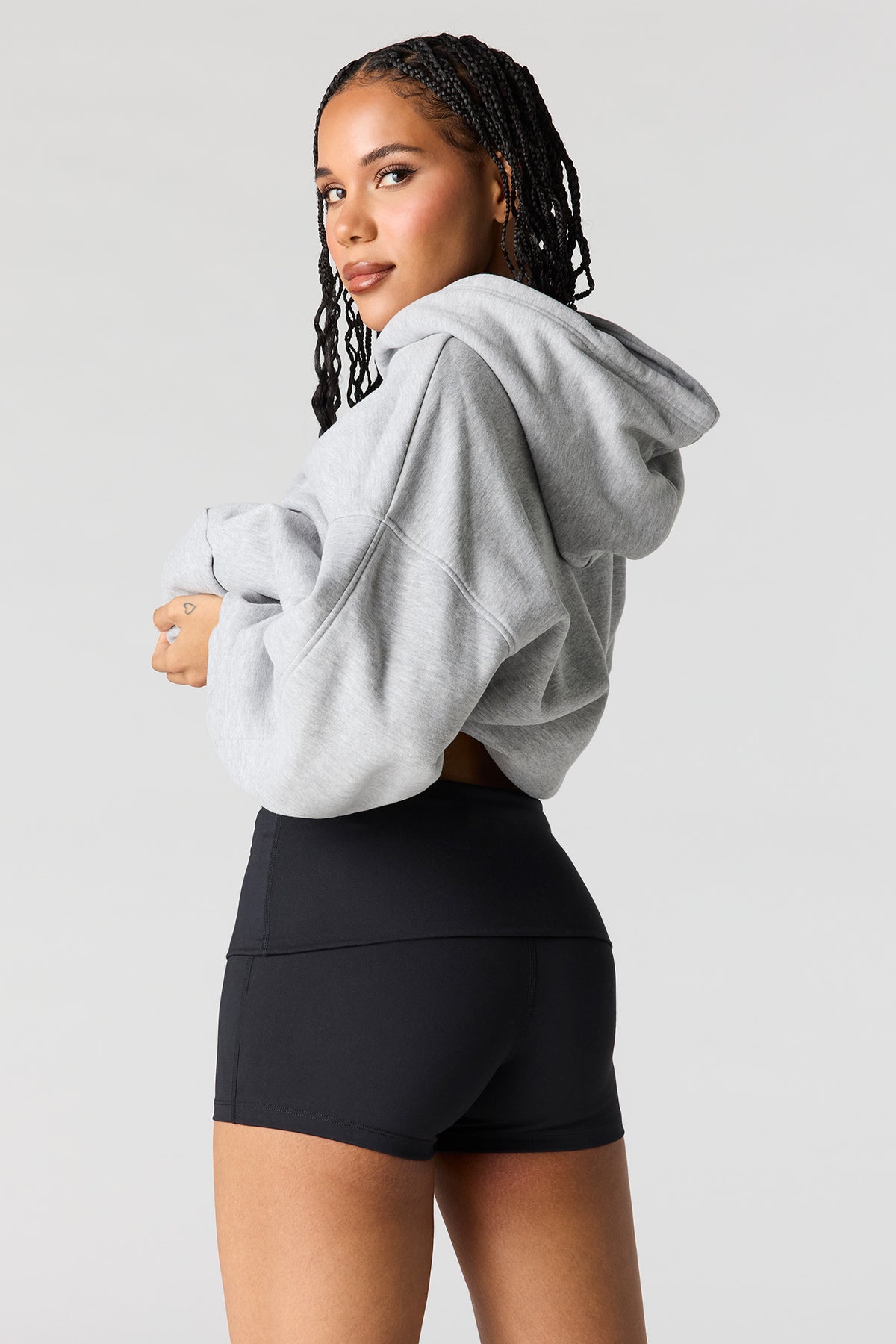 Alt View 2. Active Foldover Waist Short - Black