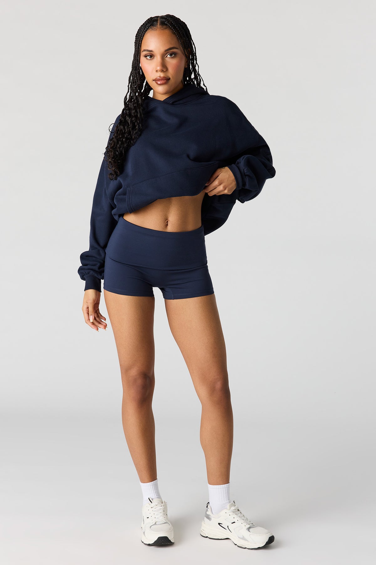 Alt View 3. Active Foldover Waist Short - Navy