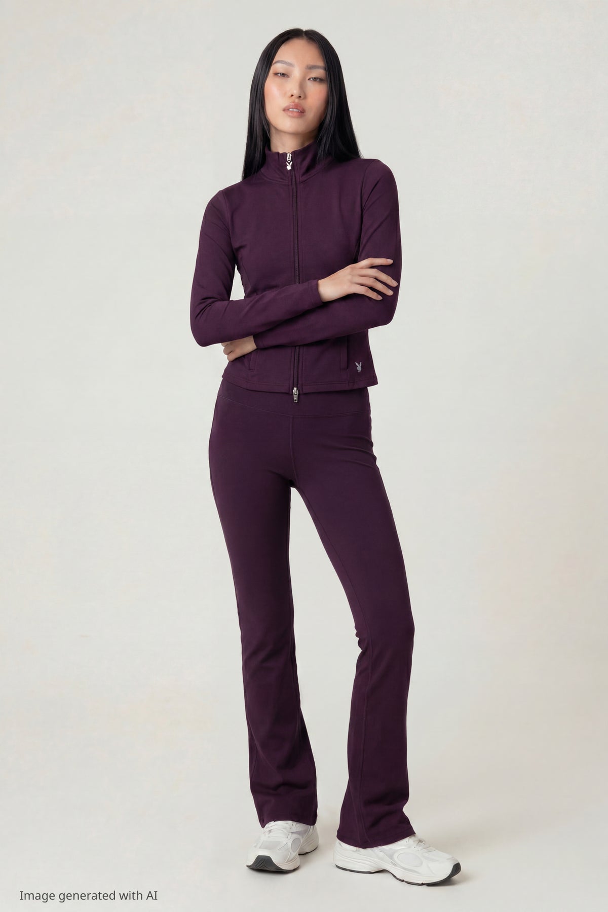 Playboy Active Flare Legging - Purple
